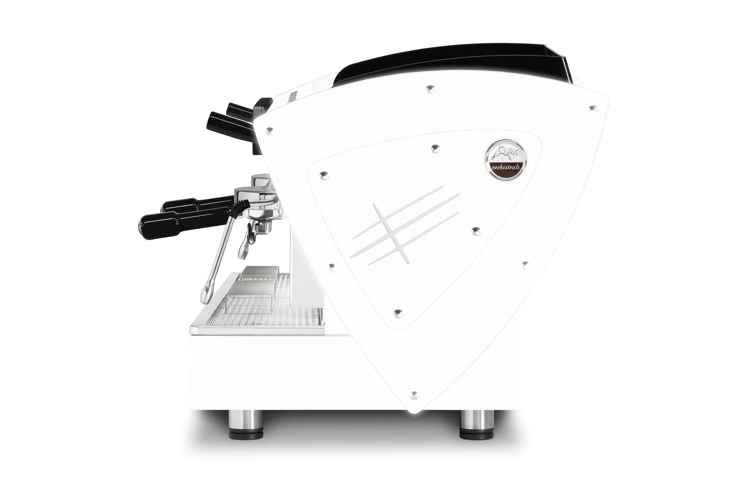 ETNICA EVOLUTION - ALL WHITE MATT WITH DOUBLE LED SIDE / ORCHESTRALE COFFEE MACHINE