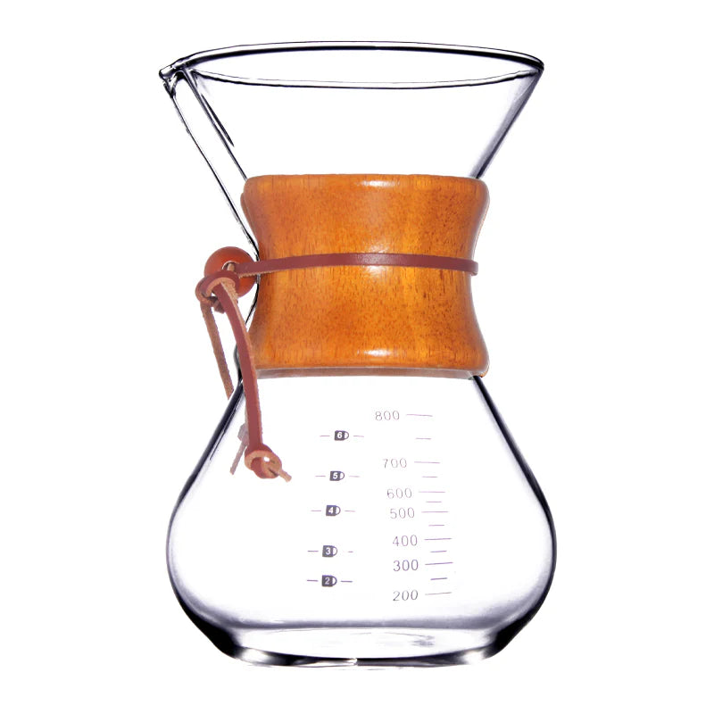 WOOD COFFEE SERVER CHEMEX STYLE - 400 ml