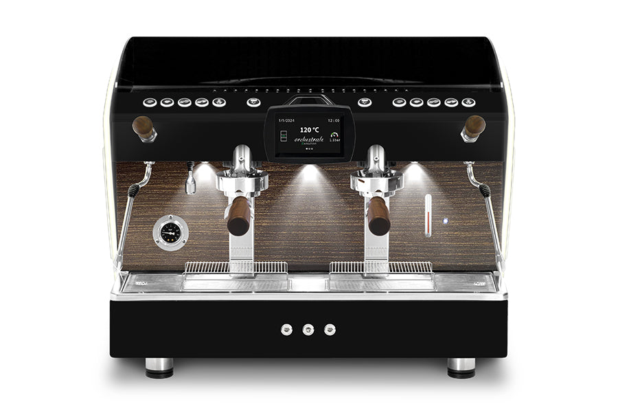ETNICA EVOLUTION - ALL BLACK MATT WITH DOUBLE LED SIDE AND NUT KIT SPECIAL EDITION-FULL OPTION / ORCHESTRALE COFFEE MACHINE