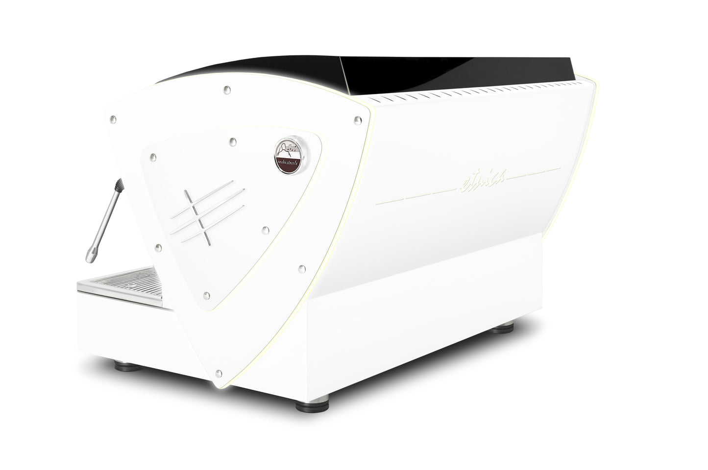 ETNICA EVOLUTION - ALL WHITE MATT WITH DOUBLE LED SIDE / ORCHESTRALE COFFEE MACHINE
