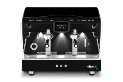ETNICA EVOLUTION - ALL BLACK MATT WITH DOUBLE LED SIDE / ORCHESTRALE COFFEE MACHINE