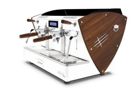 ETNICA DISPLAY TT - ALL WHITE WITH WOOD SIDES - ORCHESTRALE COFFEE MACHINE