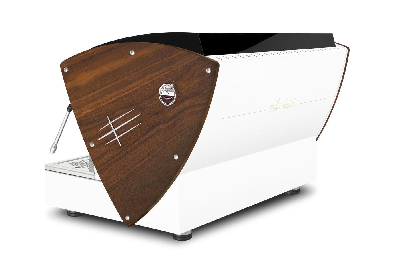 ETNICA DISPLAY TT - ALL WHITE WITH WOOD SIDES - ORCHESTRALE COFFEE MACHINE