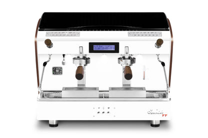 ETNICA DISPLAY TT - ALL WHITE WITH WOOD SIDES - ORCHESTRALE COFFEE MACHINE