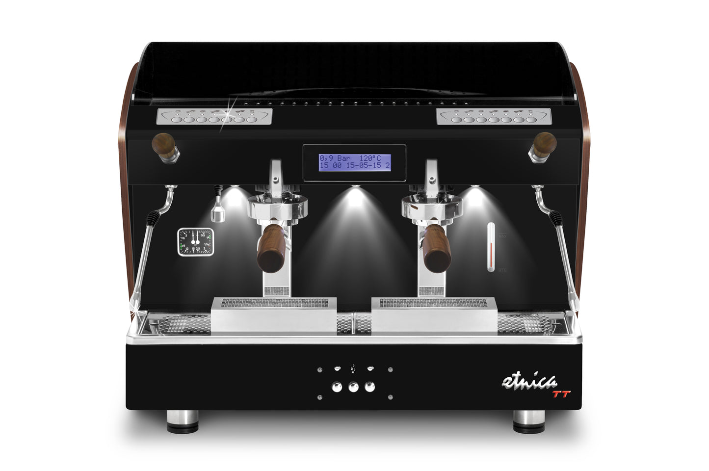 ETNICA DISPLAY TT - ORCHESTRALE COFFEE MACHINE (ALL BLACK + WOOD SIDES)