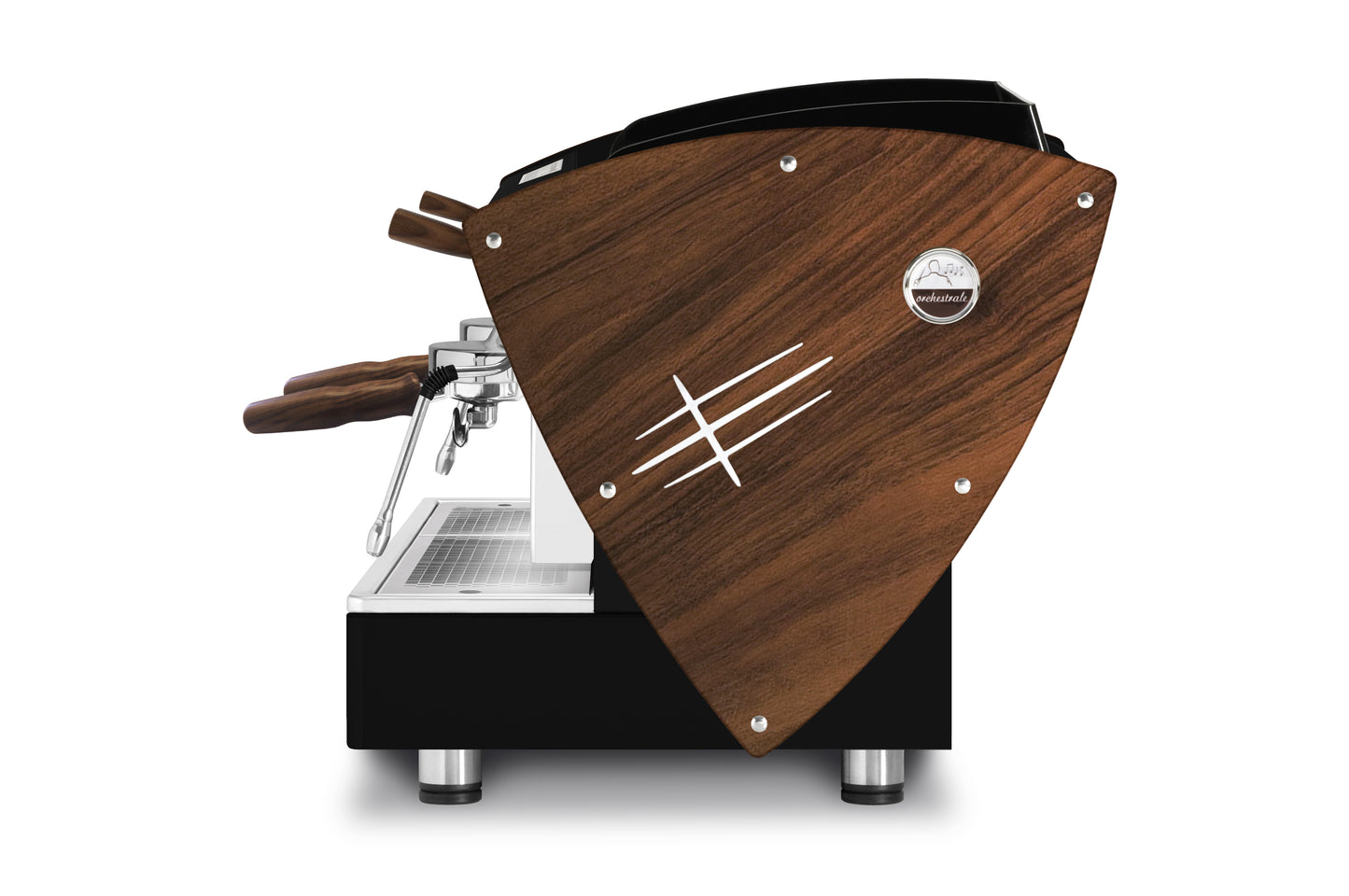 ETNICA DISPLAY TT - ORCHESTRALE COFFEE MACHINE (ALL BLACK + WOOD SIDES)