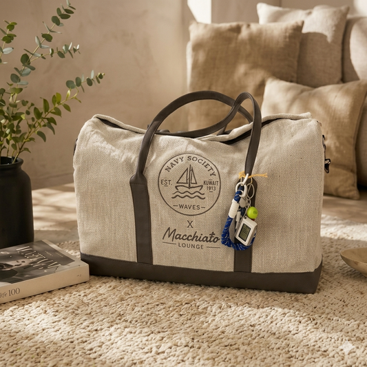Navy Society & Macchiato Lounge (Collaboration) Bag