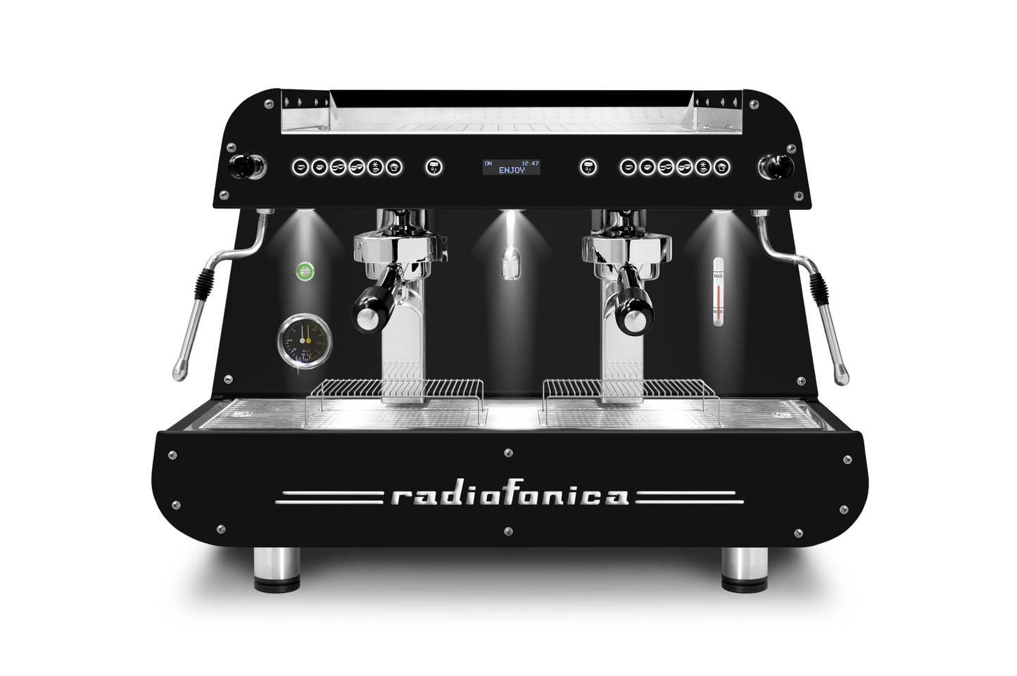RADIOFONICA 2GR Display with PURGE button ALL BLACK ORCHESTRALE