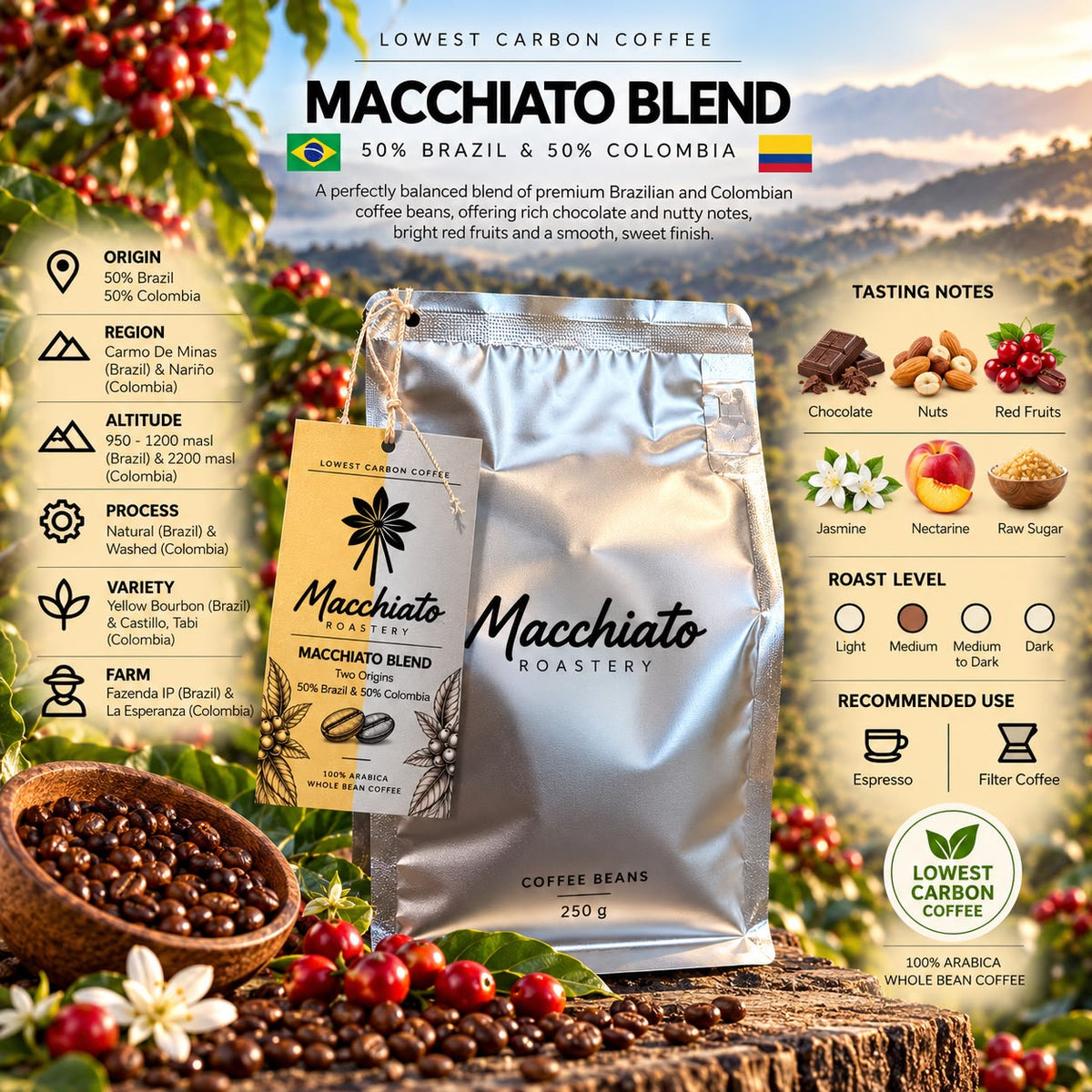 Brazil & Colombia Espresso Blend